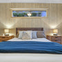 blue and white bed linen