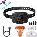 Ultimate GPS Wireless Electric Dog Fence - Easy Setup Outdoor Containment System with Waterproof Rechargeable Collar for Large Dogs