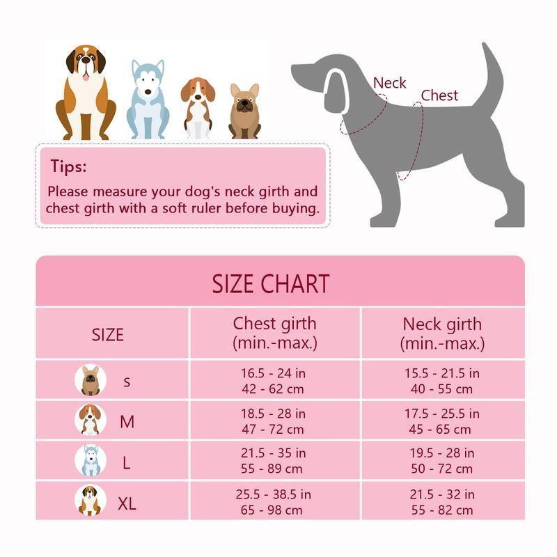 No Pull Dog Harness & Leash Set (2 Counts/Set), Escape Proof Reflective Adjustable Pet Vest Tools, Soft Padded Pet Collars Harness with Handle for Small to Large Dogs, Dog Accessories Tools, Harness Straps Studs