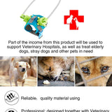 Adjustable Lightweight Blind Dog Harness Vest with Halo - Enhance Safety and Confidence for Your Pet (Blue-Green, XX-Small)