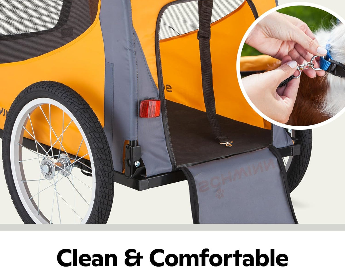Ultimate Schwinn Rascal Pet Trailer - Adventure-Ready Design for Pets Up to 100 lbs with Bug Protection and Easy Access!