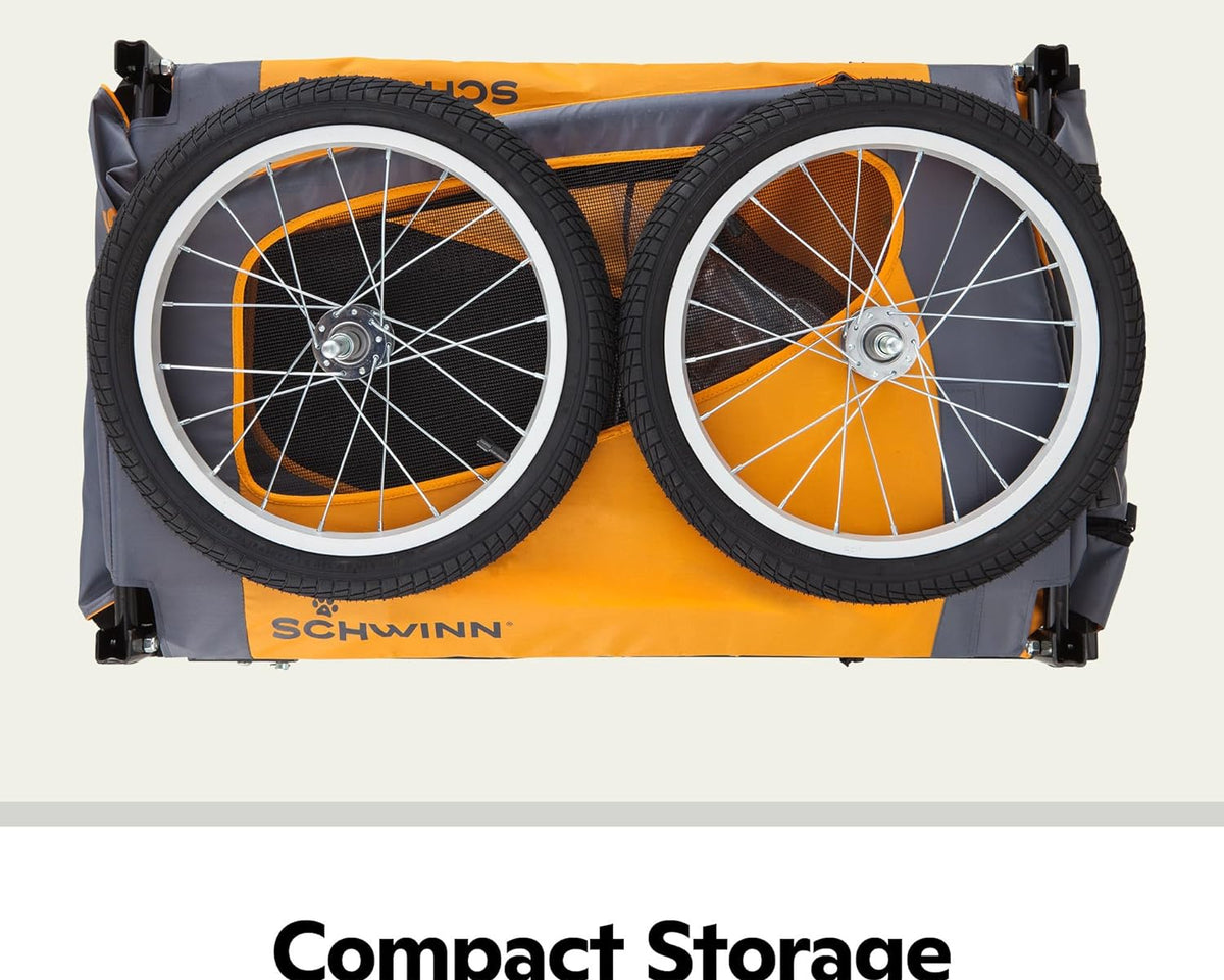 Ultimate Schwinn Rascal Pet Trailer - Adventure-Ready Design for Pets Up to 100 lbs with Bug Protection and Easy Access!