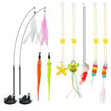 Atosun™ 11-Piece Hands-Free Cat Toy Set - My Pet Collective Atosun™ 11-Piece Hands-Free Cat Toy Set