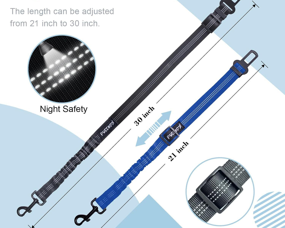 Adjustable 2-Pack Dog Seat Belts for Ultimate Pet Safety in Your Vehicle