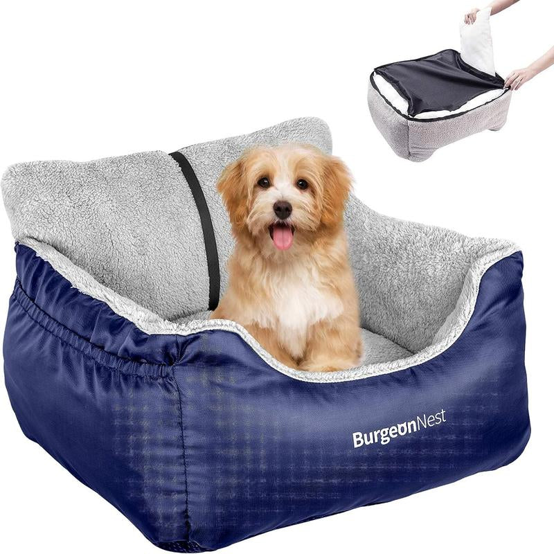 Dog Car Seat for Small Dogs, Fully Detachable and Washable