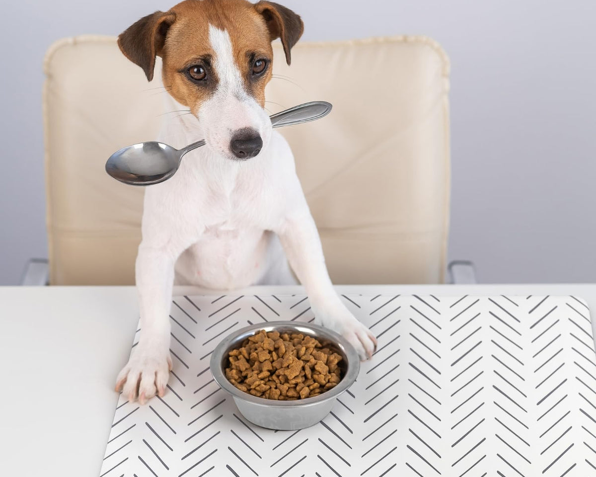 Premium Waterproof Pet Feeding Mat for Dogs and Cats - Non-Slip Large Food and Water Mat for Easy Floor Protection and Cleaning