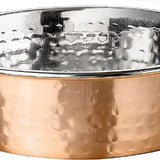 Hammered Decorative Designer Bowls - Premium Luxury Pet Dishes for Dogs and Cats (Small, Copper)