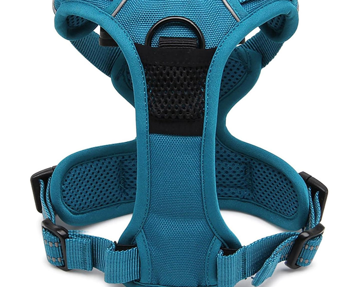 Truelove Adjustable No-Pull Dog Harness with Reflective Vest, Blue, Size XS - Enhanced Comfort and Visibility (Model TLH5651)
