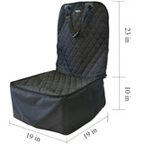 2-in-1 Front Car Seat Covers - Pet Travel Protector Basket for Dogs and Cats, Scratch Resistant, Waterproof, and Non-Slip