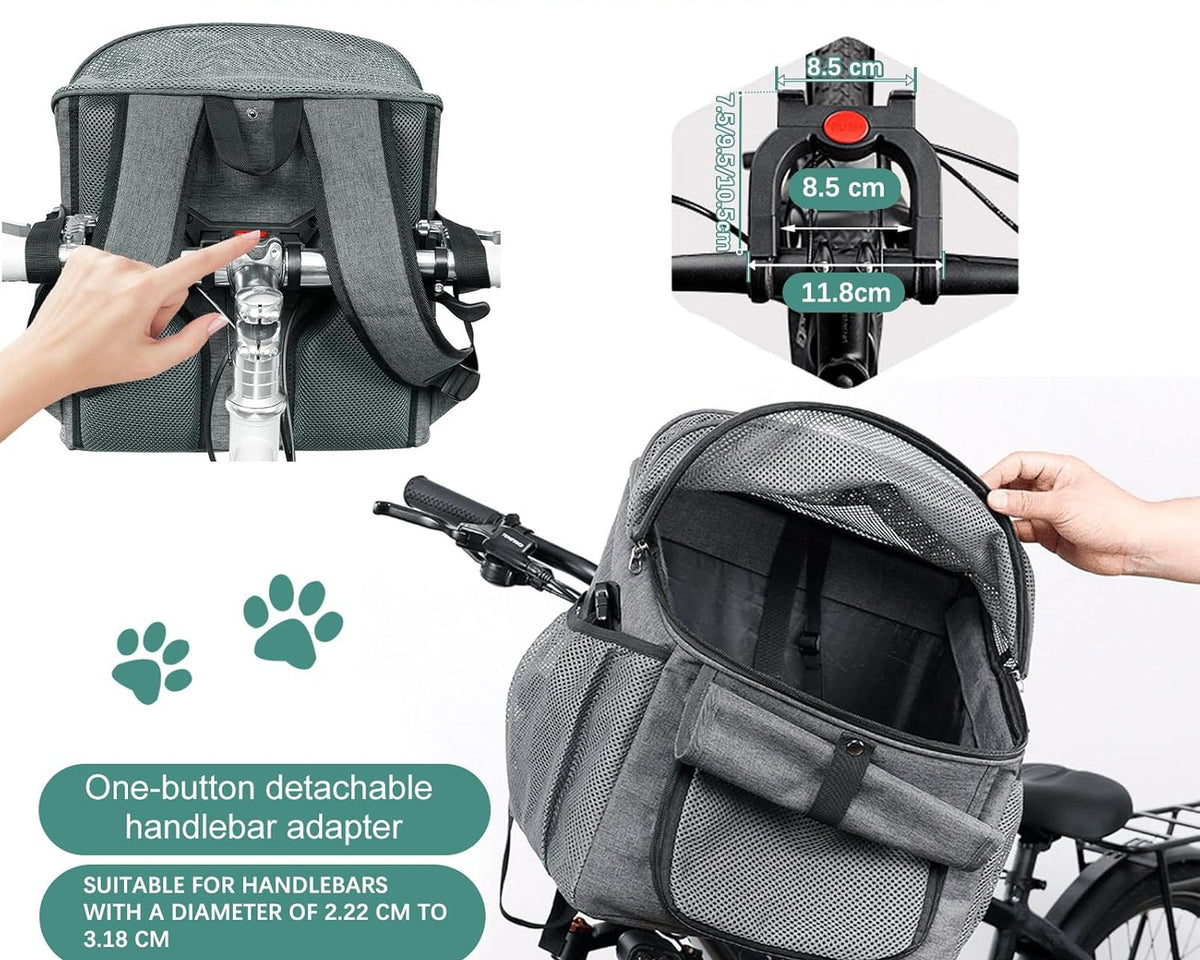 Ultimate Expandable Soft-Sided Dog Carrier with Storage Pockets & Adjustable Strap - Perfect for Small Dogs & Cats - Stylish Grey Design