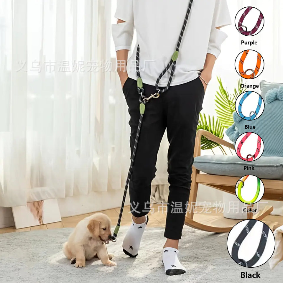 Amazon Best-Selling Reflective Nylon Dog Leash - My Pet Collective Amazon Best-Selling Reflective Nylon Dog Leash
