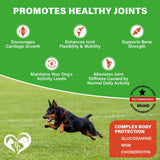 Premium Hip & Joint Soft Chews for Senior Dogs - Natural Arthritis Relief with Glucosamine, Chondroitin & Turmeric for Enhanced Mobility