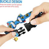 2 Packs Adjustable Dog Collar with Bells and Charm Safety Buckle