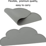 Premium Non-Slip Waterproof Silicone Pet Feeding Mat for Dogs and Cats (Dark Gray)
