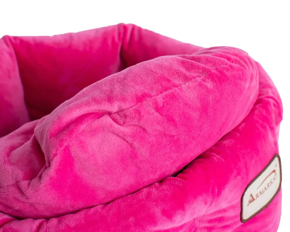 Armarkat Cat Bed, Warm Pet cuddle bed, PInk