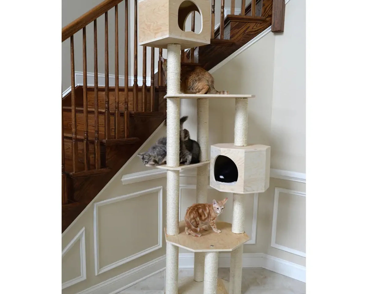 Armarkat Premium Scots Pine Cat TreeTall Sturdy Cat Tower
