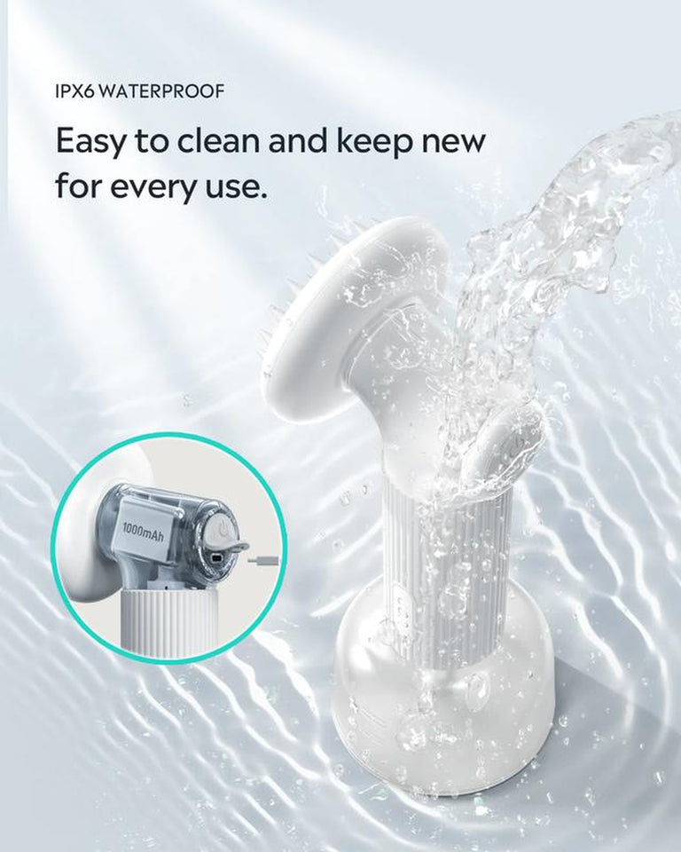 FUR-EVER CLEAN: Automatic Foaming Soap Dispenser & Dog Bath Brush Combo for Effortless Grooming