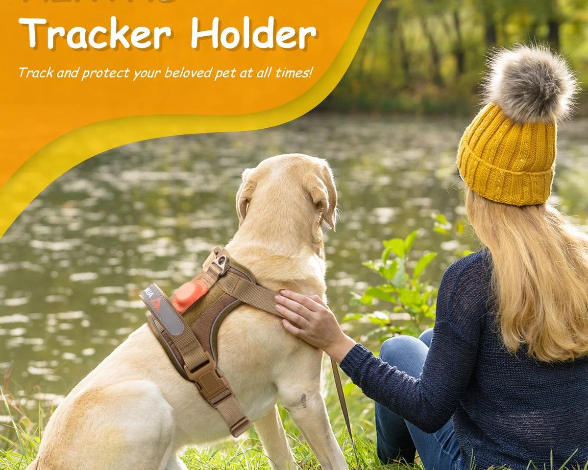 No Pull Adjustable Dog Harness for Large Breeds - Reflective Vest with Handle