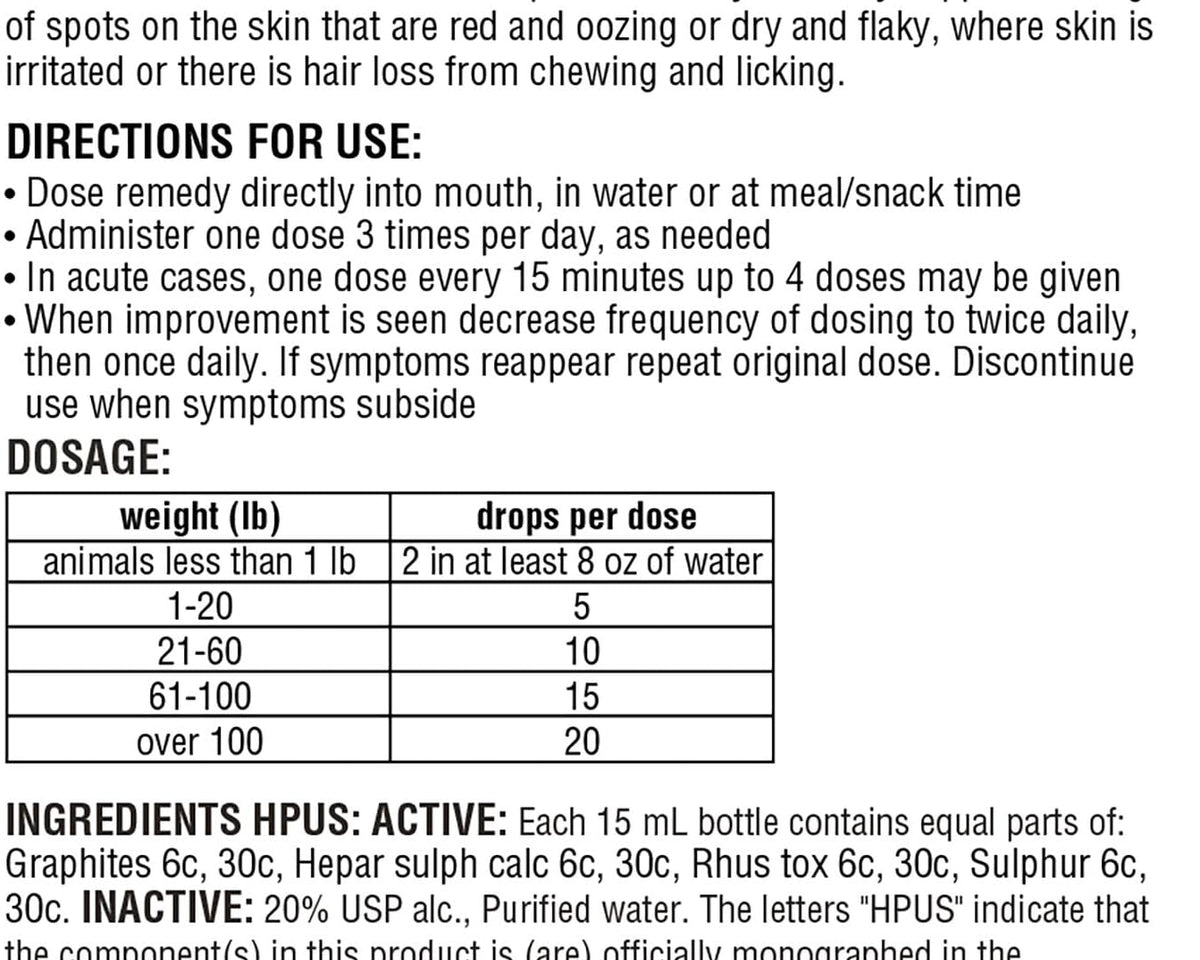 Hot Spots Relief - Natural Skin Soothing Solution for Cats and Dogs, 15ml