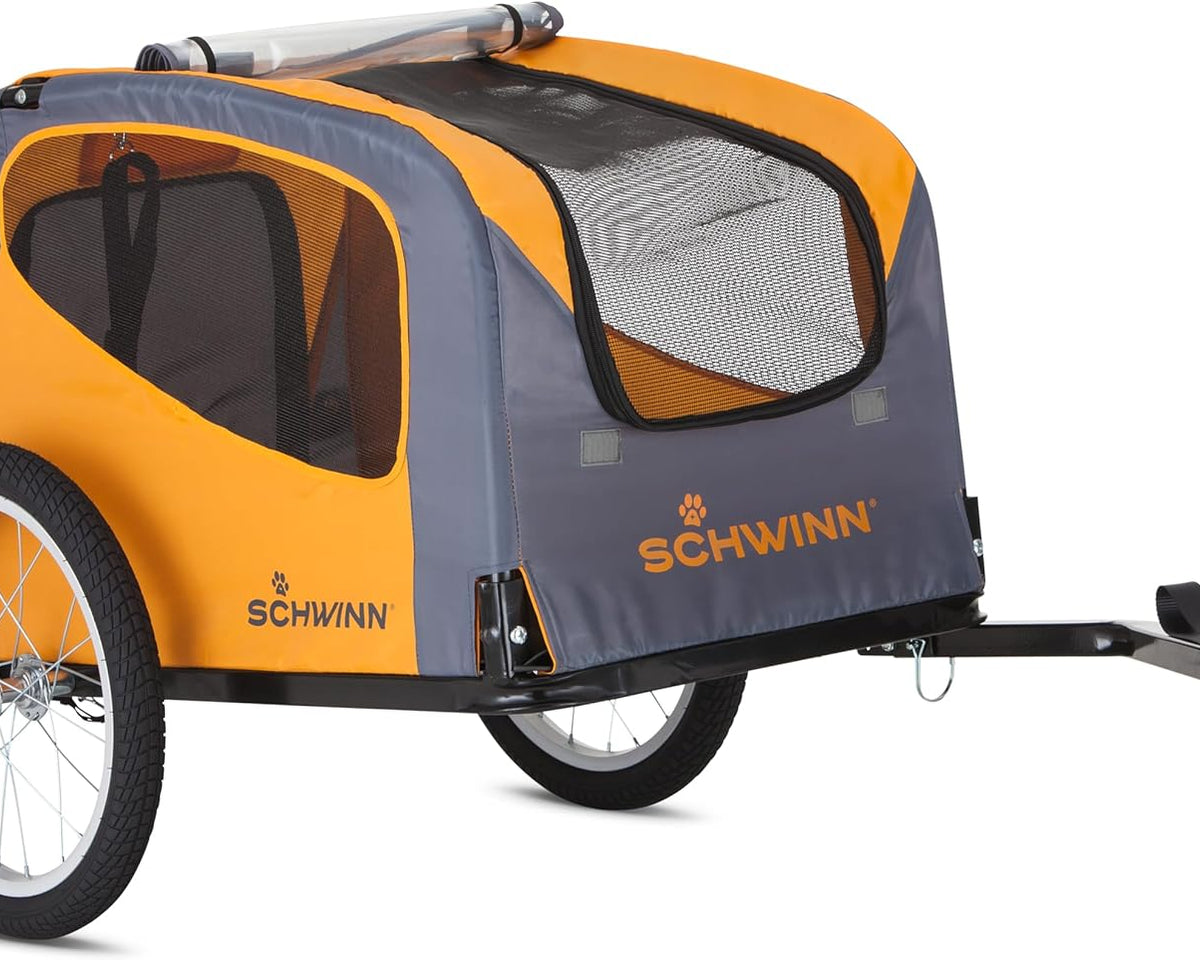 Ultimate Schwinn Rascal Pet Trailer - Adventure-Ready Design for Pets Up to 100 lbs with Bug Protection and Easy Access!