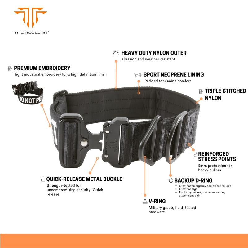 1.5 Inch and 2 Inch Nylon Collar for Medium and Large Dogs