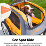 Ultimate Schwinn Rascal Pet Trailer - Adventure-Ready Design for Pets Up to 100 lbs with Bug Protection and Easy Access!