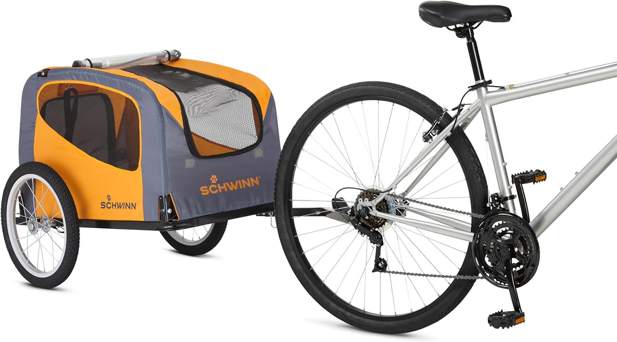 Ultimate Schwinn Rascal Pet Trailer - Adventure-Ready Design for Pets Up to 100 lbs with Bug Protection and Easy Access!