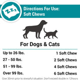 Relax & Unwind: Stress Away Calming Chews for Dogs and Cats - 65 Soft Chews with Melatonin & Ginger