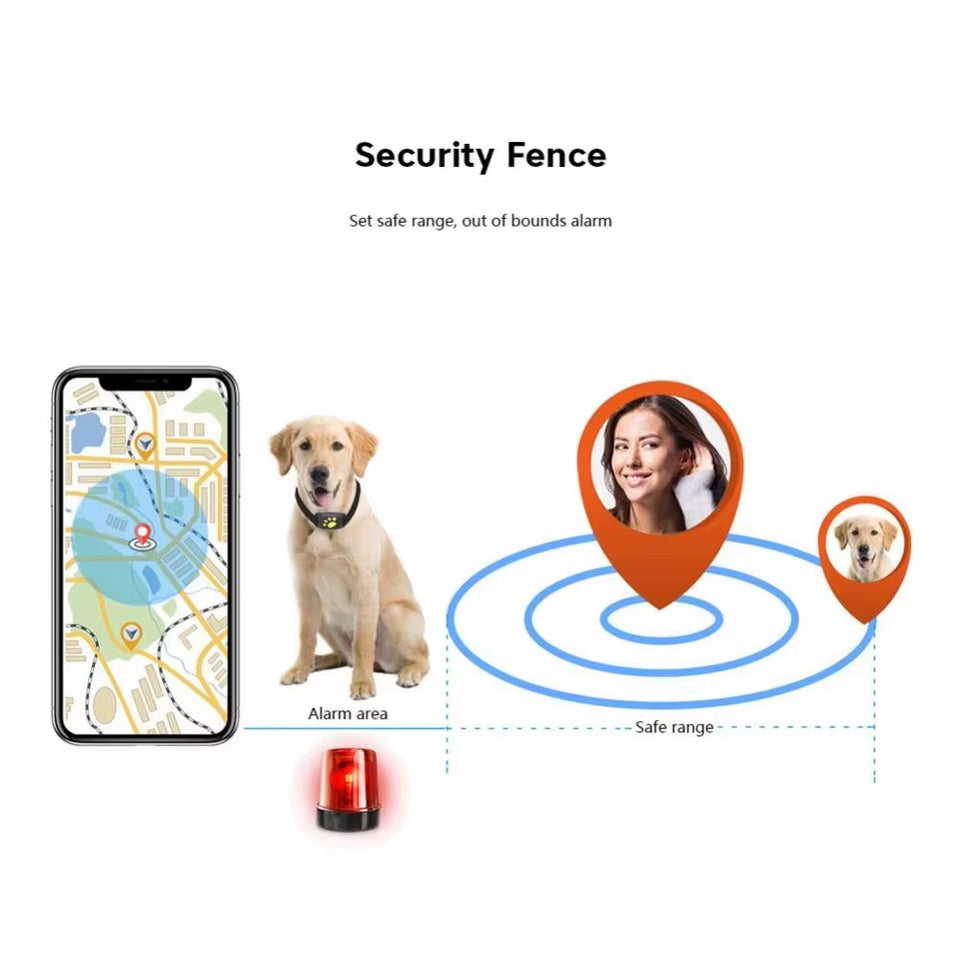 Z8 GPS Pet Tracker - Real-Time Location, Anti-Lost Collar for Dogs & Cats