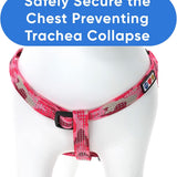 Adjustable Pink Camouflage Dog Harness - Step-In Reflective Vest for Large Dogs, Puppies & Seniors