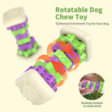 Interactive Dog Chew Toy – Vibrantly Colored Enrichment Toy for Aggressive Chewers