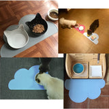 Premium Non-Slip Waterproof Silicone Pet Feeding Mat for Dogs and Cats (Dark Gray)