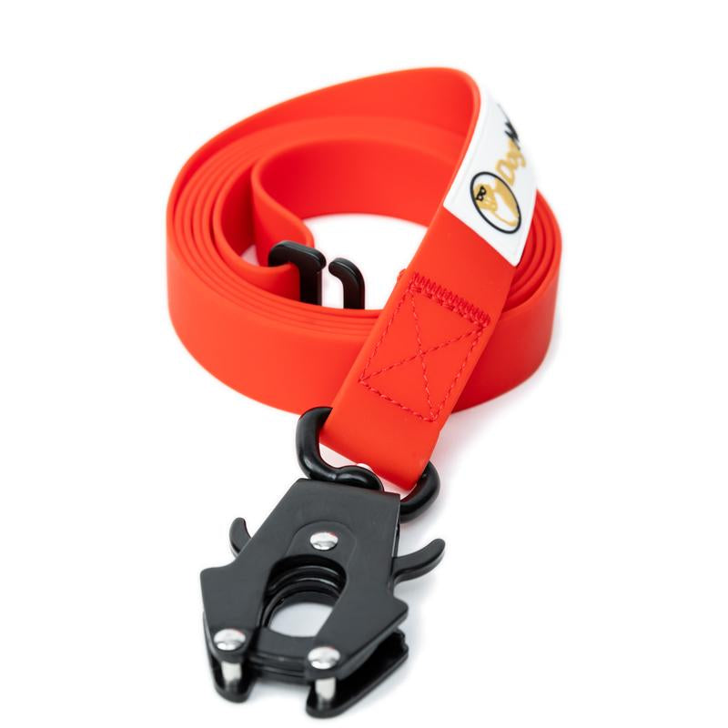 Dognerd 6-Foot Tactical Silicone Dog Leash with Aluminum Quick Release Carabiner - Durable Design for Large Dogs Ideal for Walking, Hiking, and Jogging