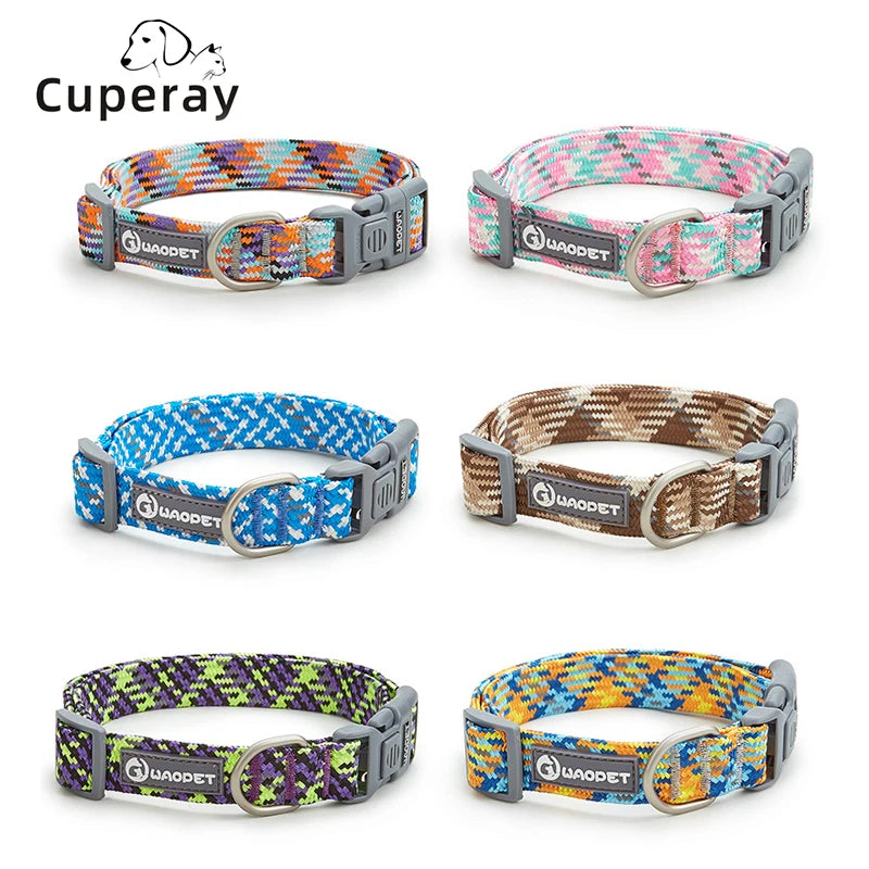 Nylon Dog Collar Adjustable Reflective Pet Collars