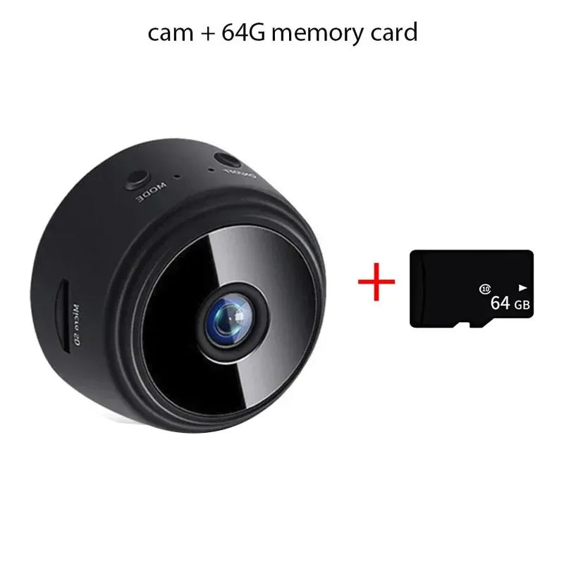 1080P HD Mini Wifi Camera with Night Vision - Perfect for Home Security, Kids & Pet Monitoring!