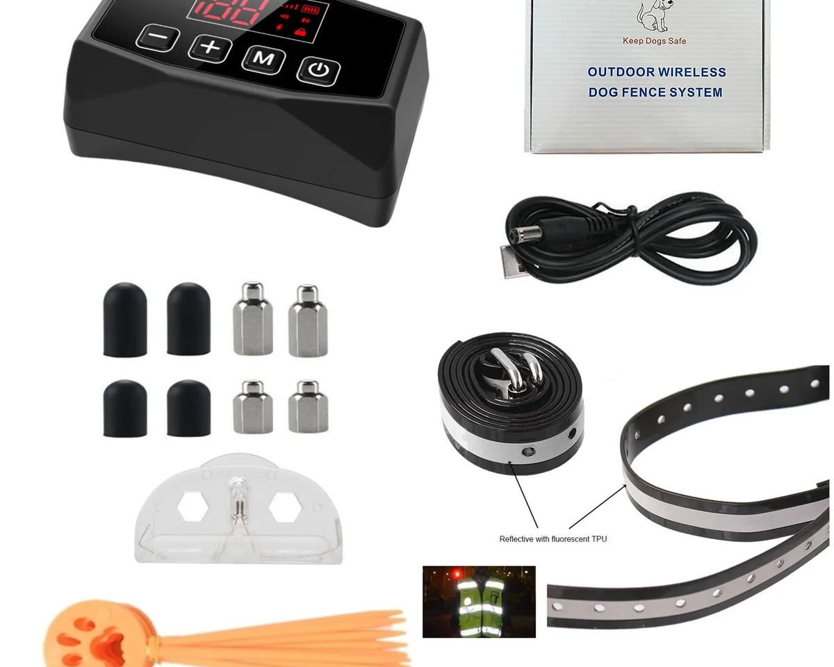 Ultimate GPS Wireless Electric Dog Fence - Easy Setup Outdoor Containment System with Waterproof Rechargeable Collar for Large Dogs