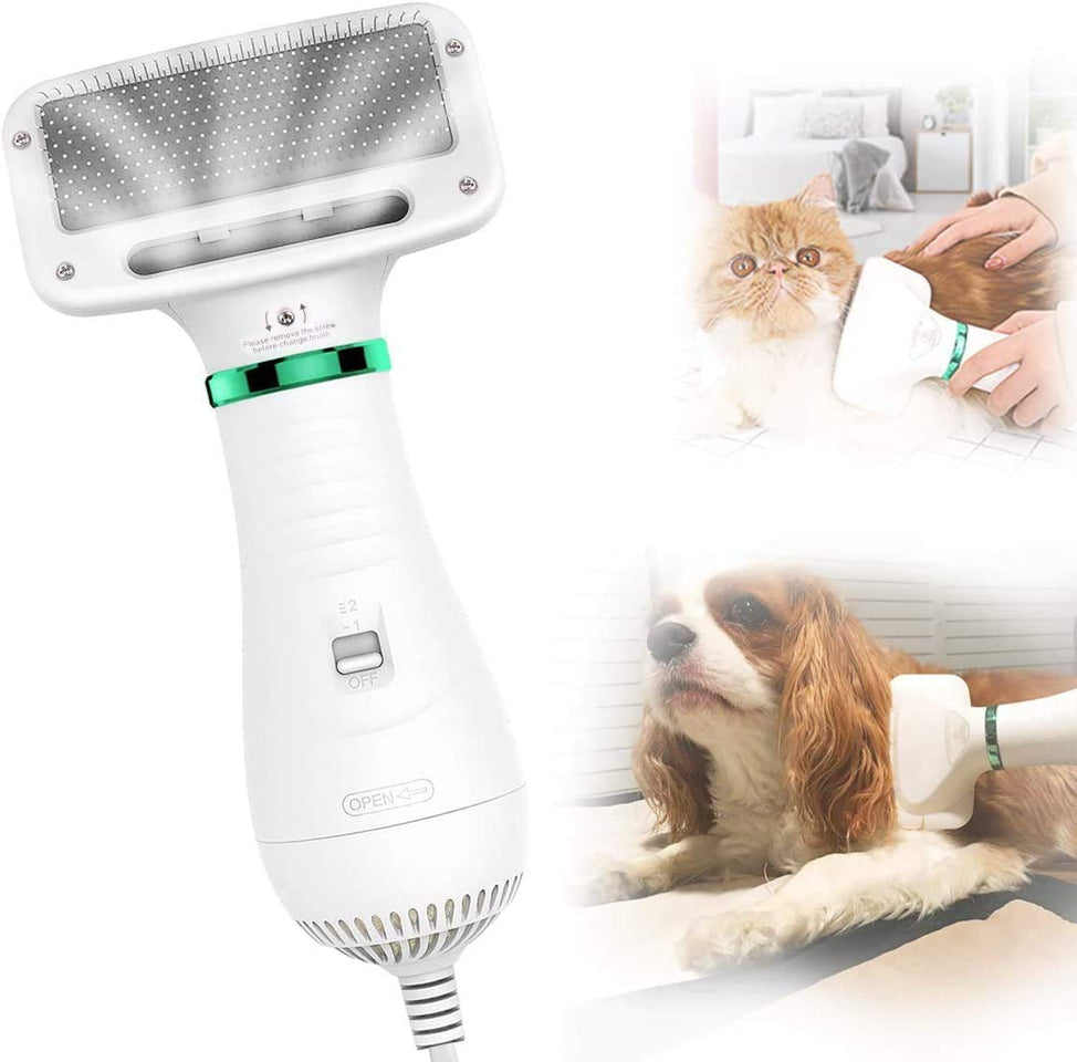 2-in-1 Pet Dryer Brush - My Pet Collective 2-in-1 Pet Dryer Brush