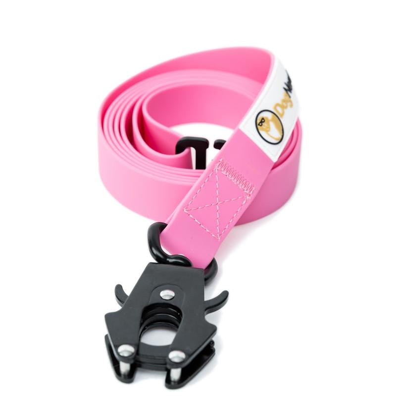 Dognerd 6-Foot Tactical Silicone Dog Leash with Aluminum Quick Release Carabiner - Durable Design for Large Dogs Ideal for Walking, Hiking, and Jogging