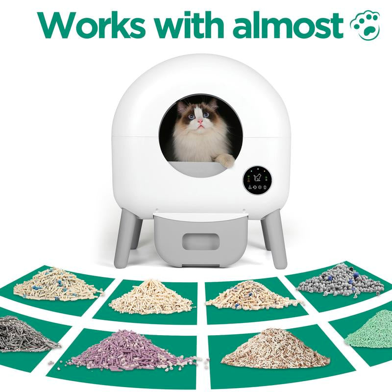 Automatic Cat Litter Box Self Cleaning for Multiple Cats