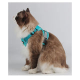 Adjustable Escape-Proof Reflective Cat Harness with Leash - Perfect for Safe Outdoor Walks with Small to Medium Cats and Kittens