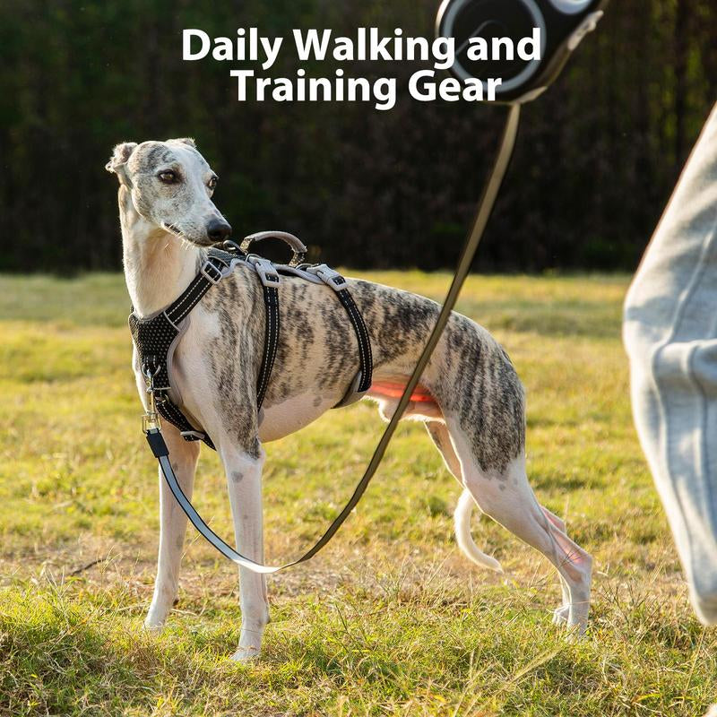 Huntboo Escape-Proof Reflective Dog Harness - Adjustable, Breathable, and Durable Vest for Small to Large Dogs - Perfect for Walking, Training, and Running