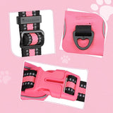 No Pull Dog Harness & Leash Set (2 Counts/Set), Escape Proof Reflective Adjustable Pet Vest Tools, Soft Padded Pet Collars Harness with Handle for Small to Large Dogs, Dog Accessories Tools, Harness Straps Studs