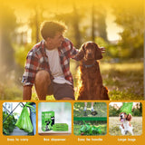 200-Count Eco-Friendly Unscented Dog Waste Bags with Tie Handles, Made from 38% Plant-Based Material, Extra-Thick and Durable