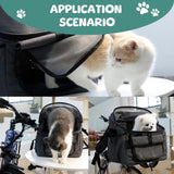 Ultimate Expandable Soft-Sided Dog Carrier with Storage Pockets & Adjustable Strap - Perfect for Small Dogs & Cats - Stylish Grey Design