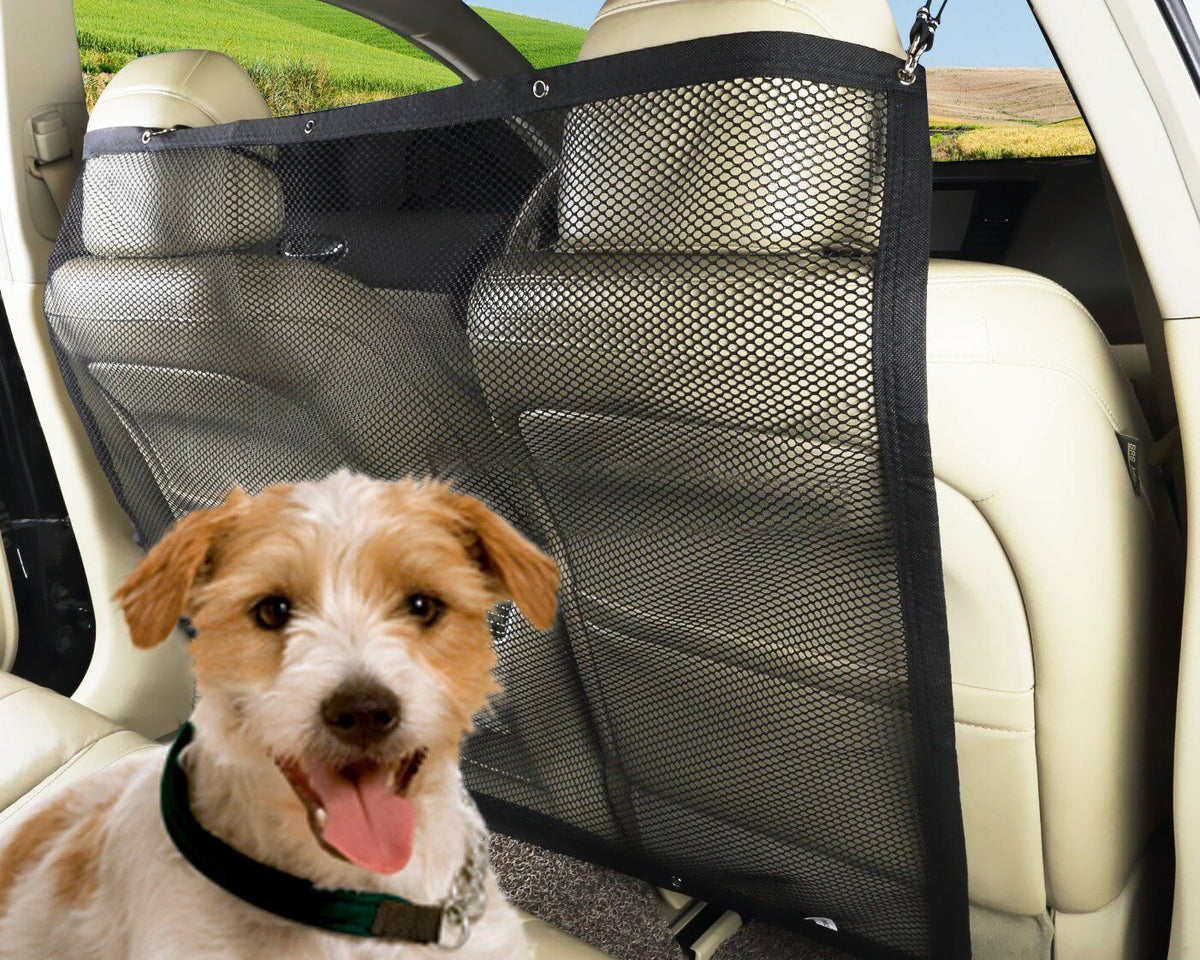 Zone Tech Dog Car Barrier - 47x34" Vehicle Mesh Net for Safe Travel with Pets