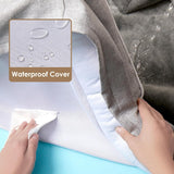 Orthopedic Dog Beds for Extra Large Dogs 44X32Inch, Waterproof Memory Foam XL Pet Bed with Sides, Non-Slip and Egg-Crate Foam Big Dog Couch Bed with Washable Removable Cover, Grey