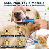 6PCS Pet Grooming Kit for Dogs,Cats and Horses | Dog Washing Gloves | Dog Bath Brush | Dog Bath Gloves | Dog Shampoo Brush | Pet Grooming Gloves | Dog Bath Supplies (Navy Blue)