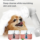 FUR-EVER CLEAN: Automatic Foaming Soap Dispenser & Dog Bath Brush Combo for Effortless Grooming