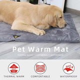 2023 Premium Self-Heating Pet Blanket and Cushion Mat for Cats and Dogs with Advanced Thermal Body Heating Technology