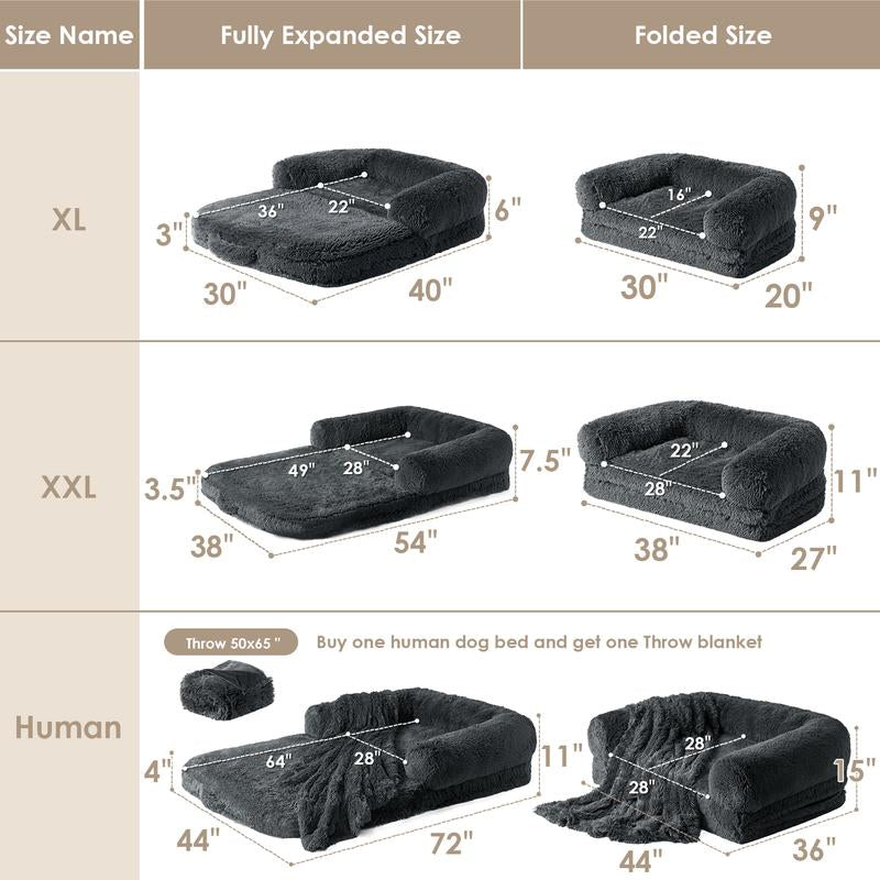 Orthopedic Memory Foam Dog Bed for Humans